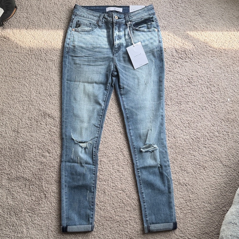KanCan Light Blue Distressed Skinny Jeans